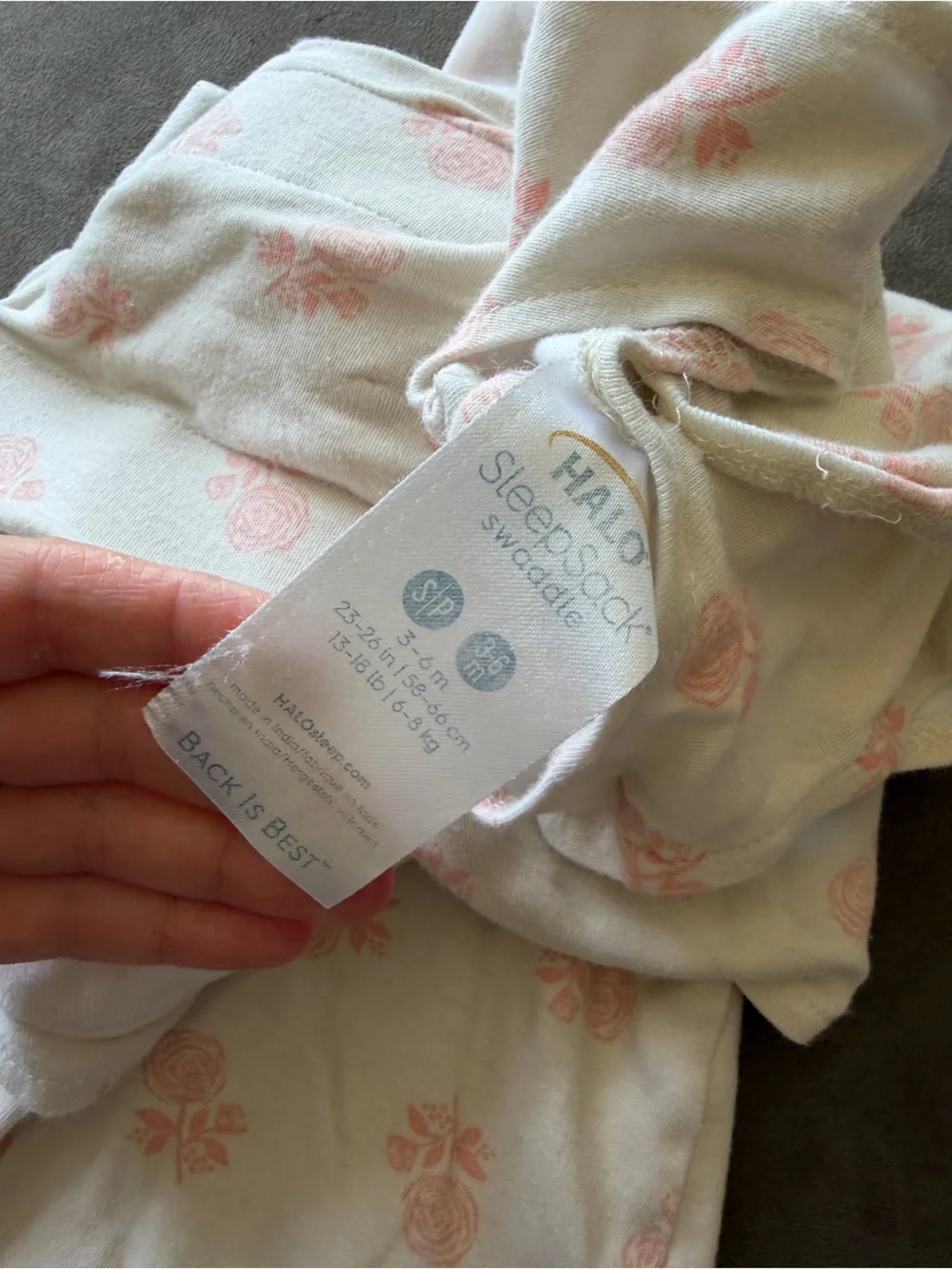 Halo Pink Floral Sleep Sack and Swaddle Set